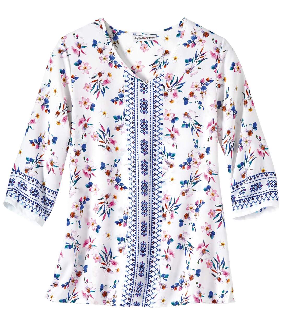 Blouse en Crêpe Fleuri