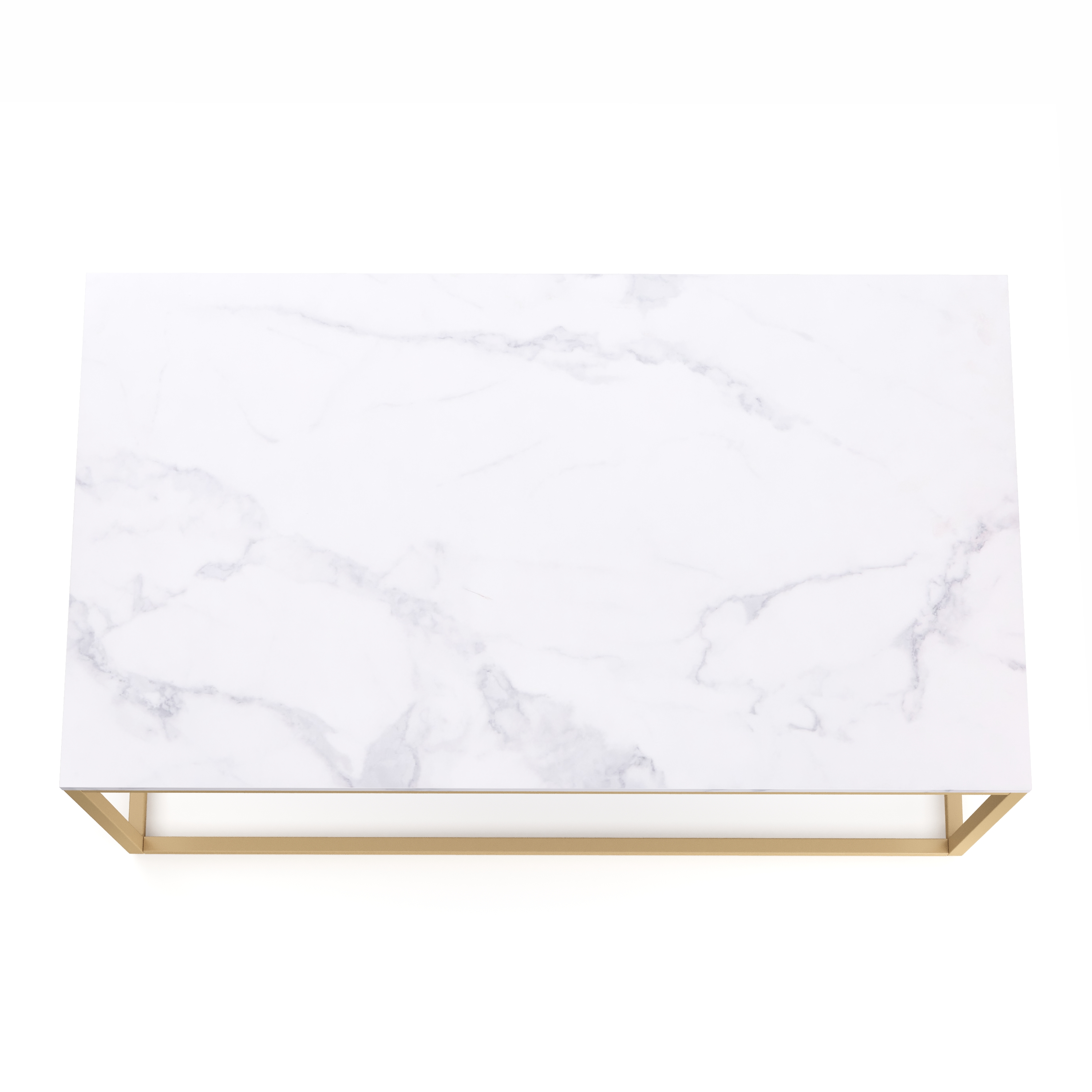 Beistelltisch ZARA weiss/gold