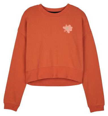Sweat Fox Byrd Fleece Crew Femme Orange