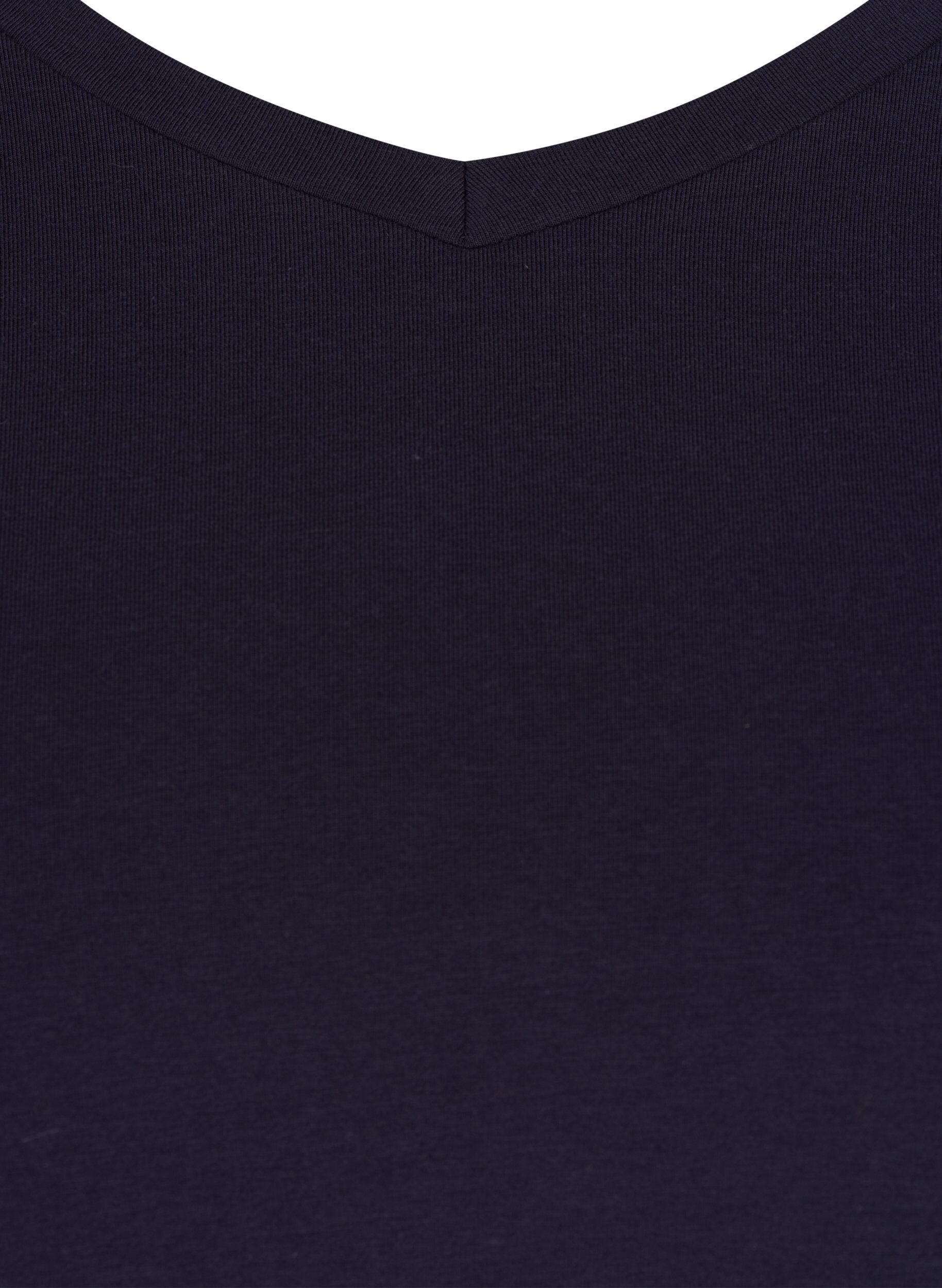 Ensfarvet basis t-shirt i bomuld