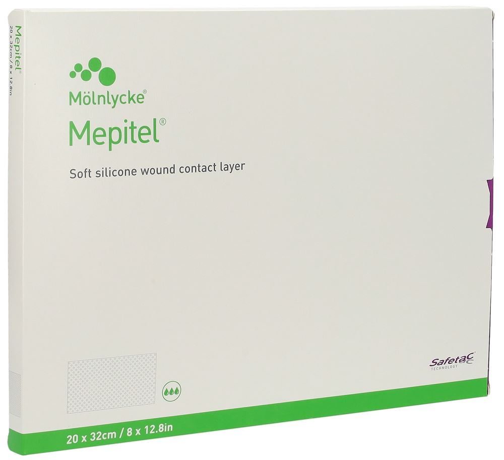 MEPITEL Wundauflage 20x32cm Silikon 5 Stk