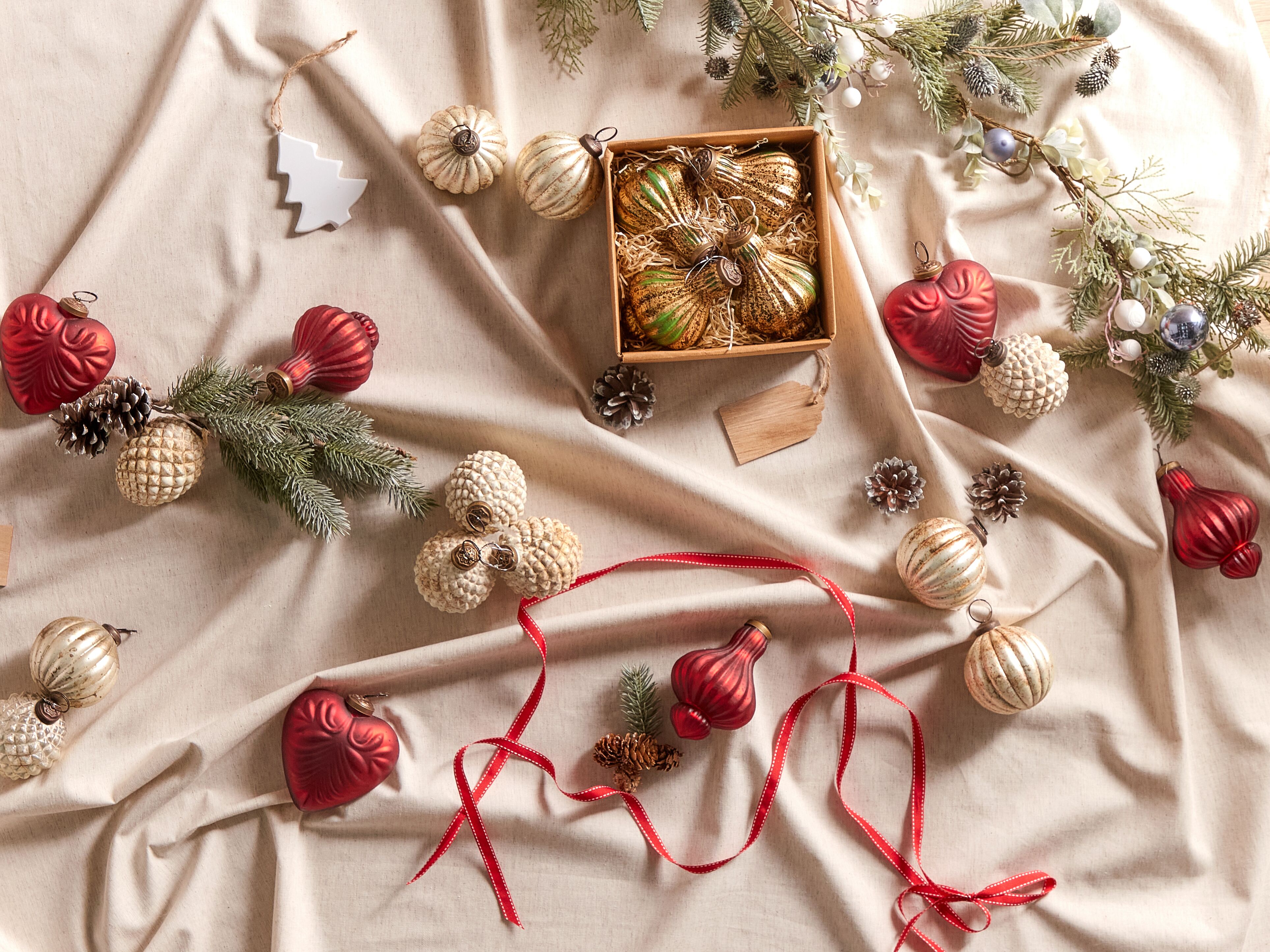 Set van 8 kerstballen BRILLANT Glas Groen