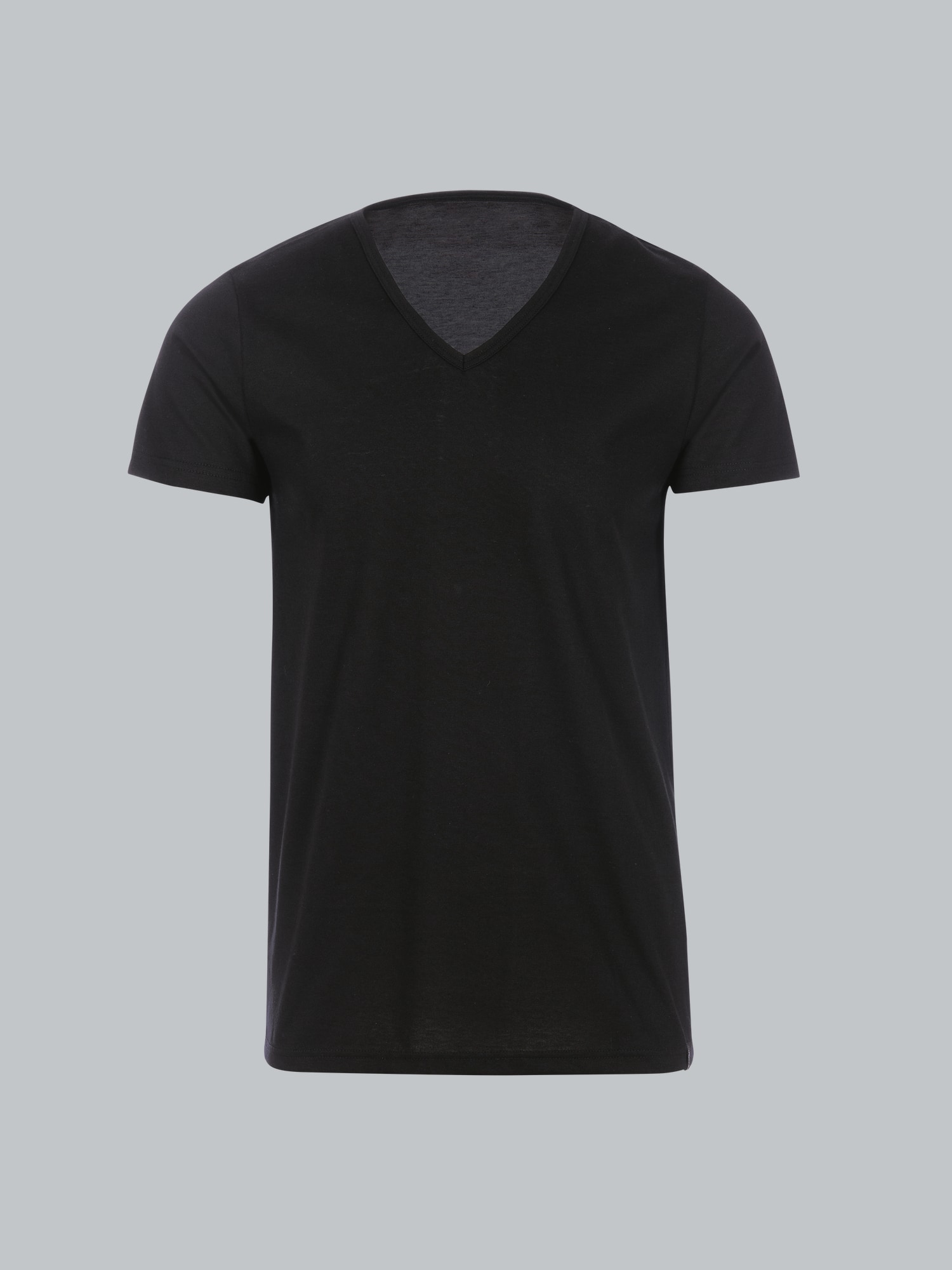 V-Shirt Slim Fit Schwarz