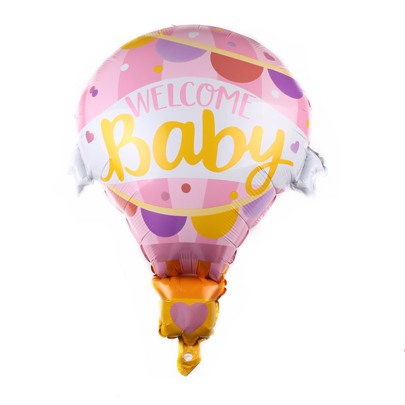 (9-tlg. Set) Party Ballons Folien Luftballons Deko für Baby Shower / Geburt - Baby Girl