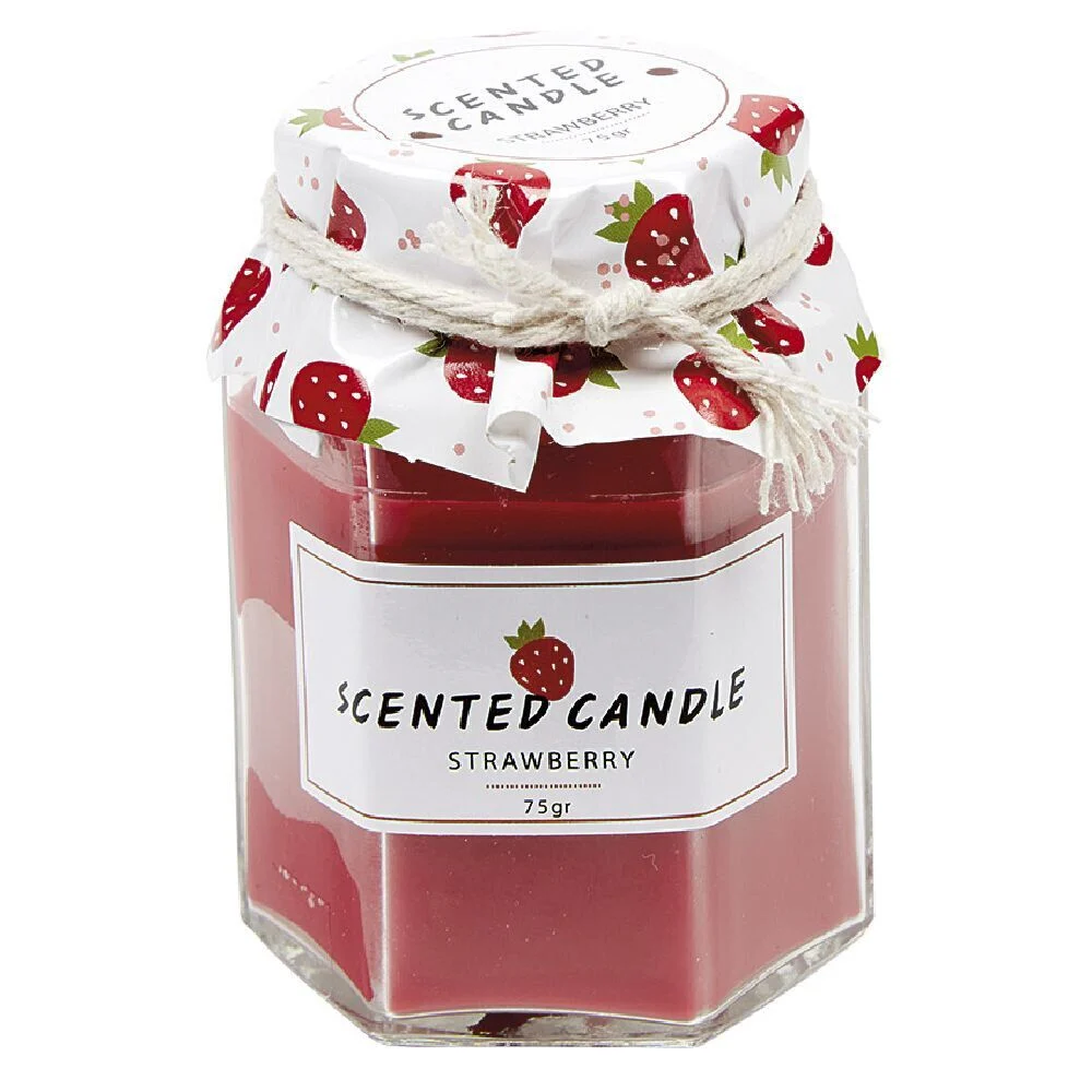 Bougie parfumée imitation pot de confiture