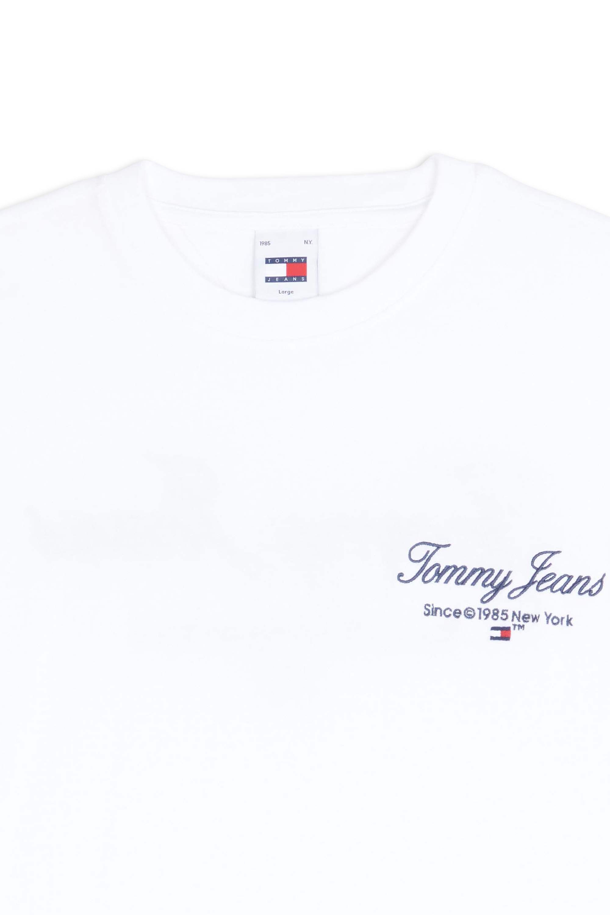 TOMMY JEANS T-shirt TJM OVZ TJ SERIF LUX Blanc