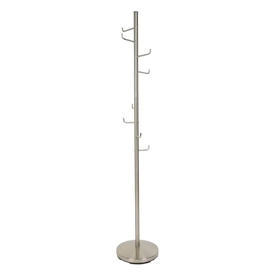 Housecraft Hooked kapstok staand metaal Zilver