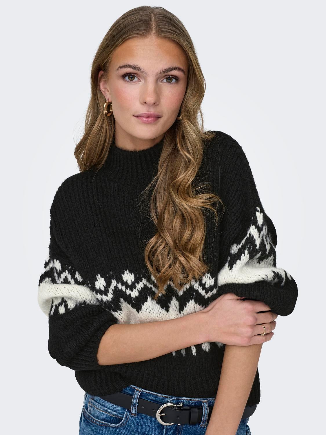 JDYKILIAN Strickpullover Black