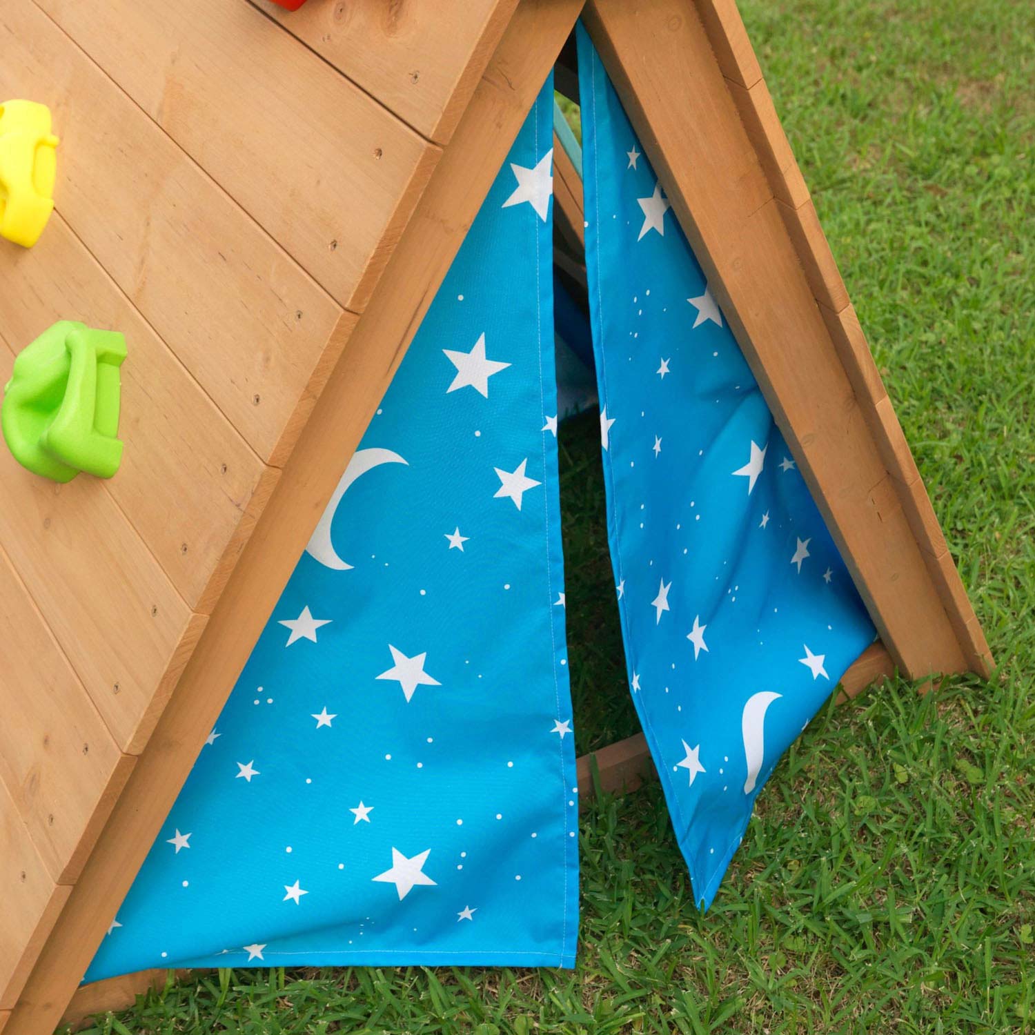 KidKraft Houten Speelhuis Tent met Klimwand