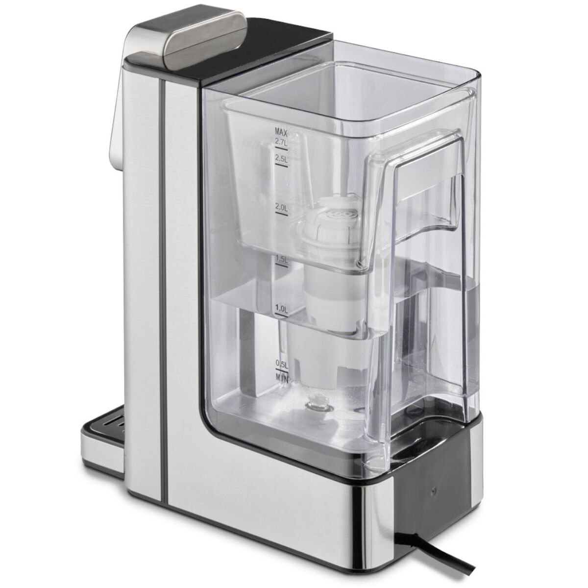 Varmtvannsdispenser HW660 2,7 L, Stål/Svart