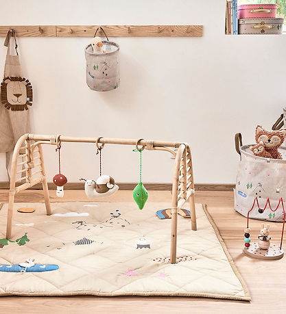 OYOY Aufbewahrungskörbe - 2er-Pack - Deer & Ente - Small - Beige