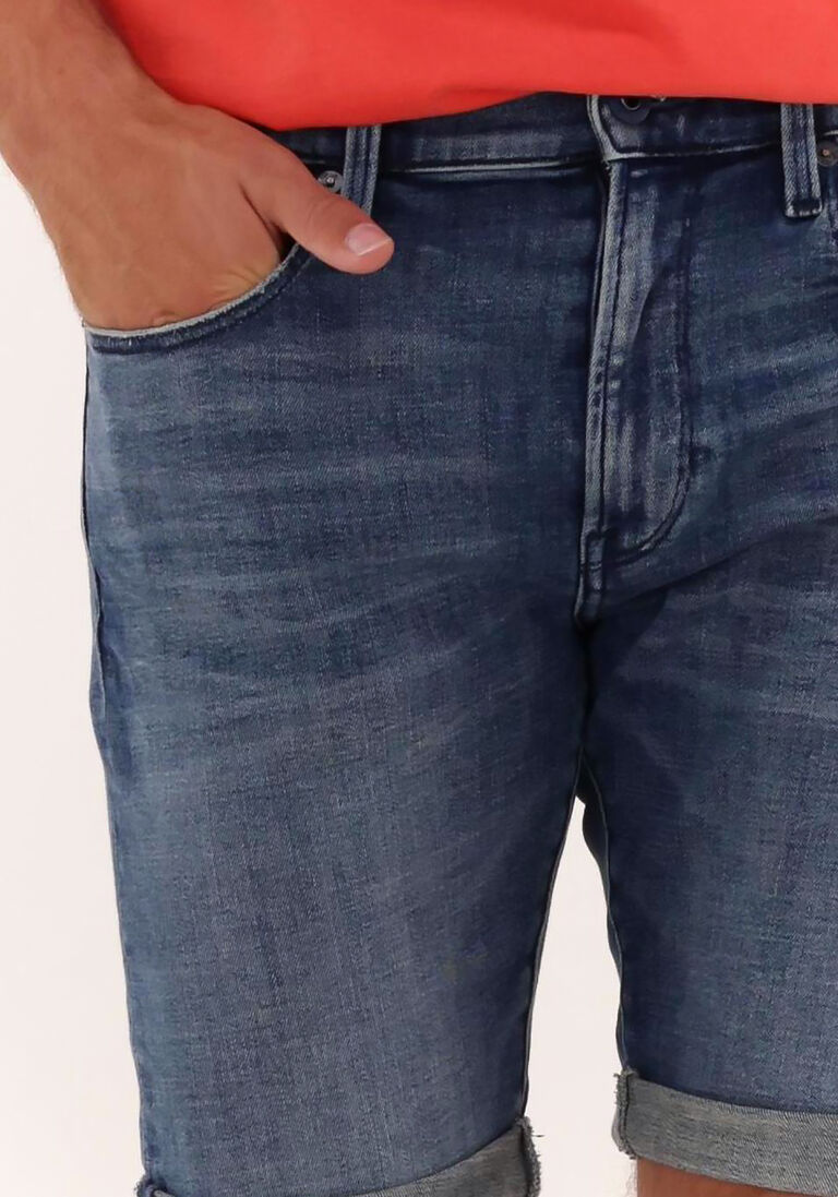 G-STAR RAW blauwe g-star raw korte broek 3301 slim short