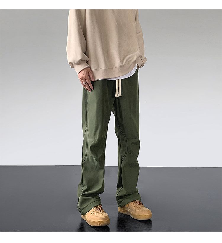 Juku Girls - Mid Rise Plain Wide Leg Pants