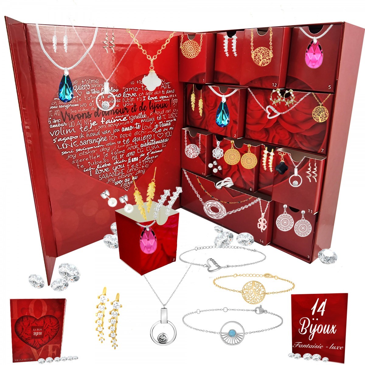 Calendrier de l'avent SC Crystal - 14 bijoux