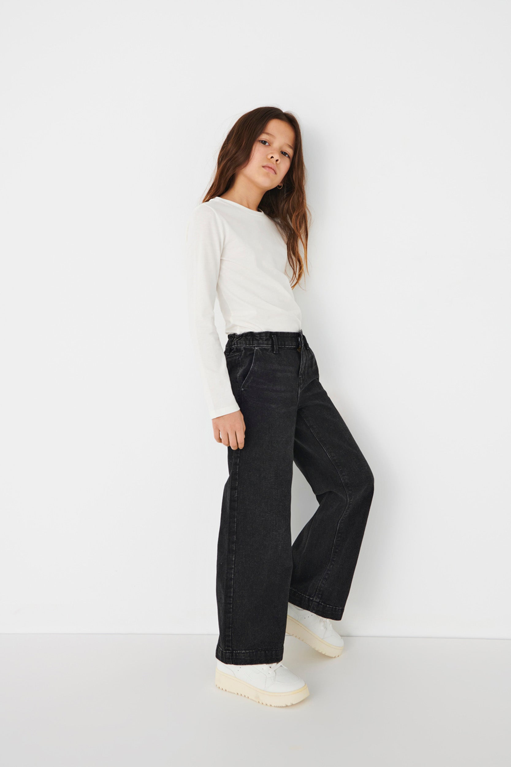 KOGCOMET Weiter Beinschnitt Jeans Washed Black