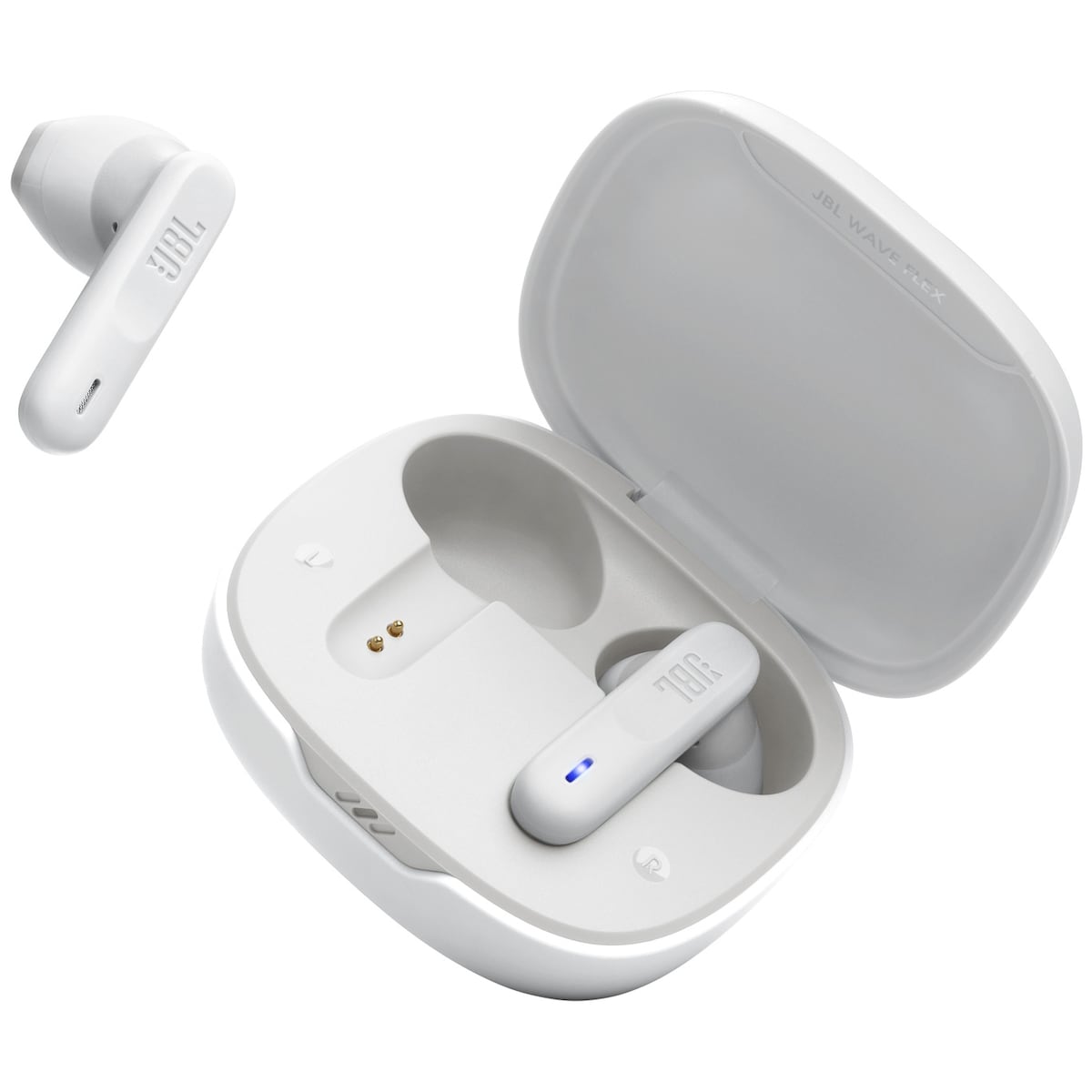 JBL Wave Flex helt trådløse in-ear hodetelefoner (hvit)