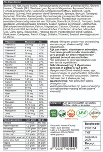 Juvo Original Whole Meal Forte Raw Food Maaltijden 640GR
