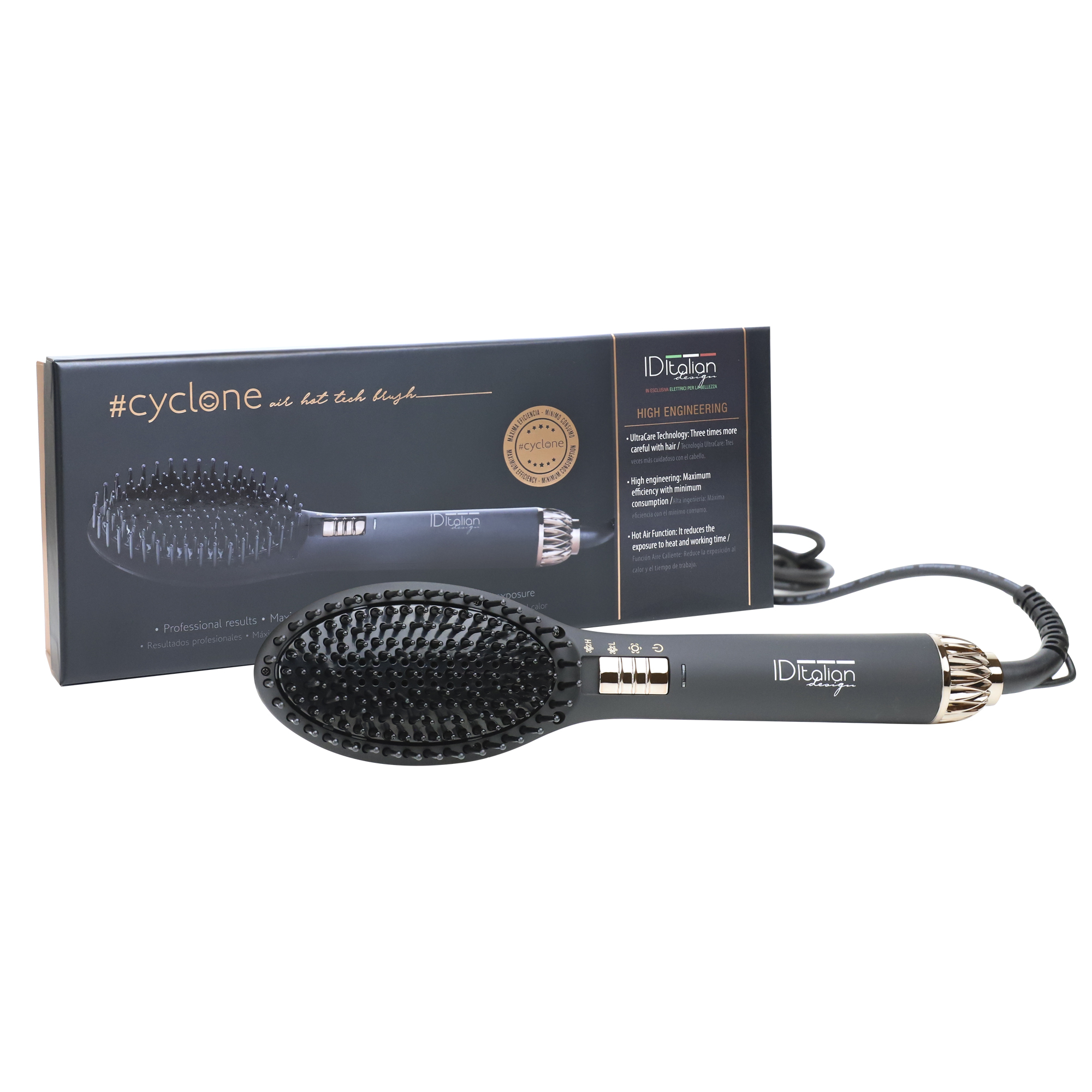 Italian Design Cyclone Straightening brush