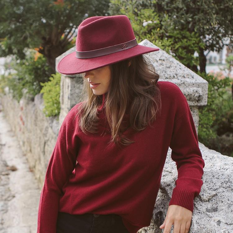 House Of Ord Blake Fedora Wine
