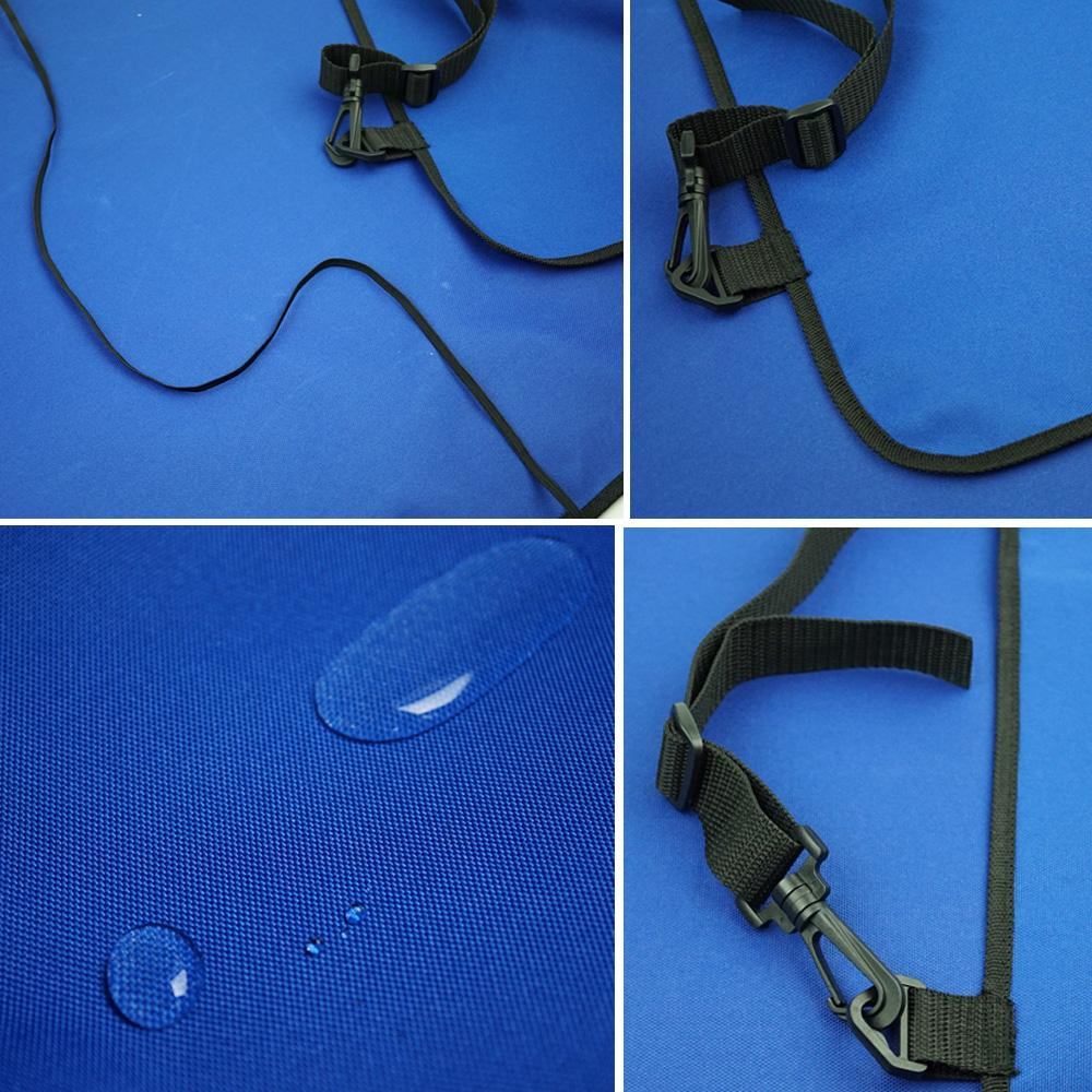(105x48cm) Autositz Hunde Schondecke Hundedecke Wasserfest mit Gummiband - Schwarz
