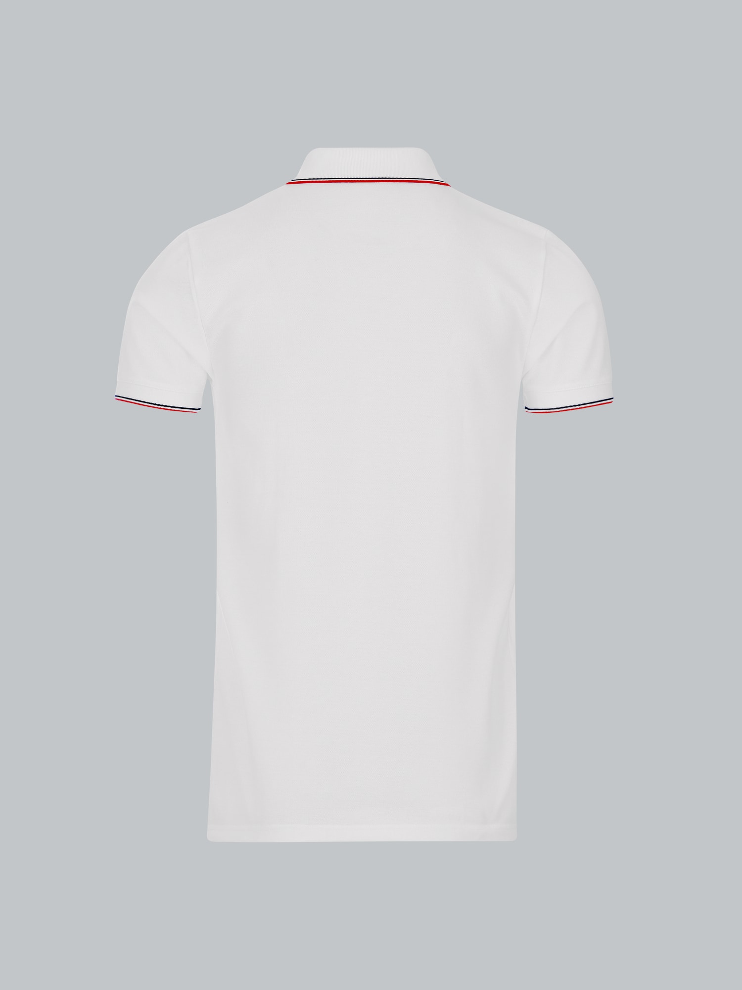 Dreifarbiges Polohemd Weiss