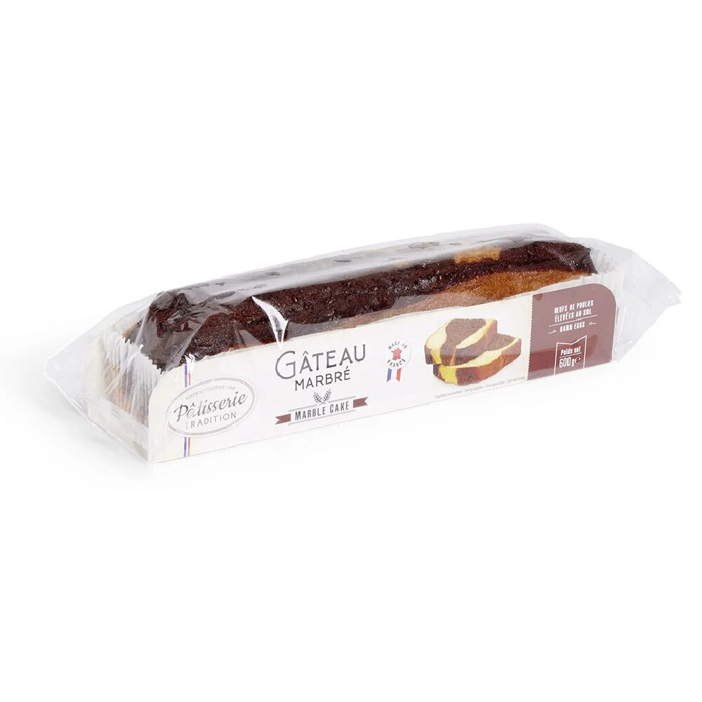 Gâteau marbré au chocolat 600gr