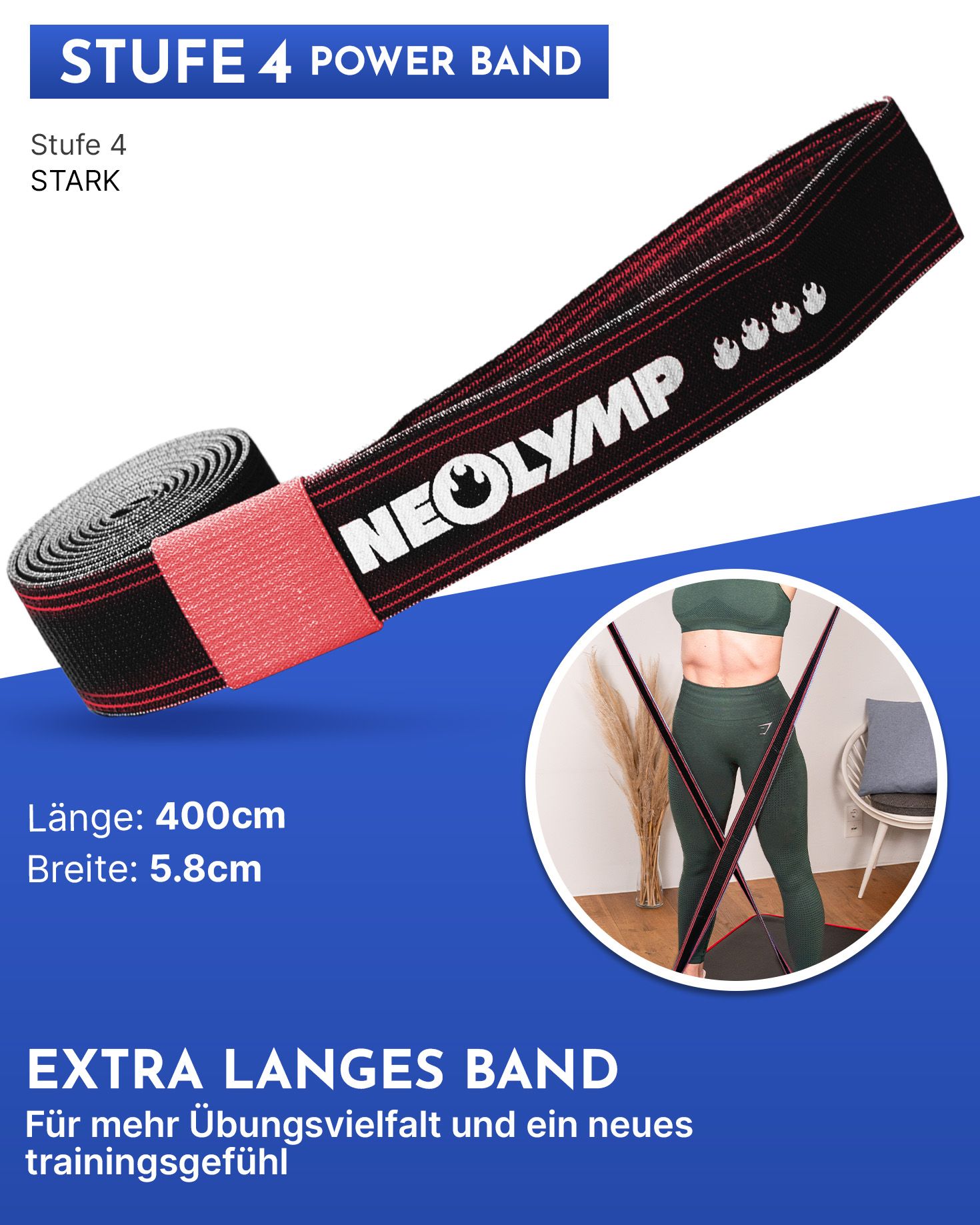 NEOLYMP Gymnastikband Stoff