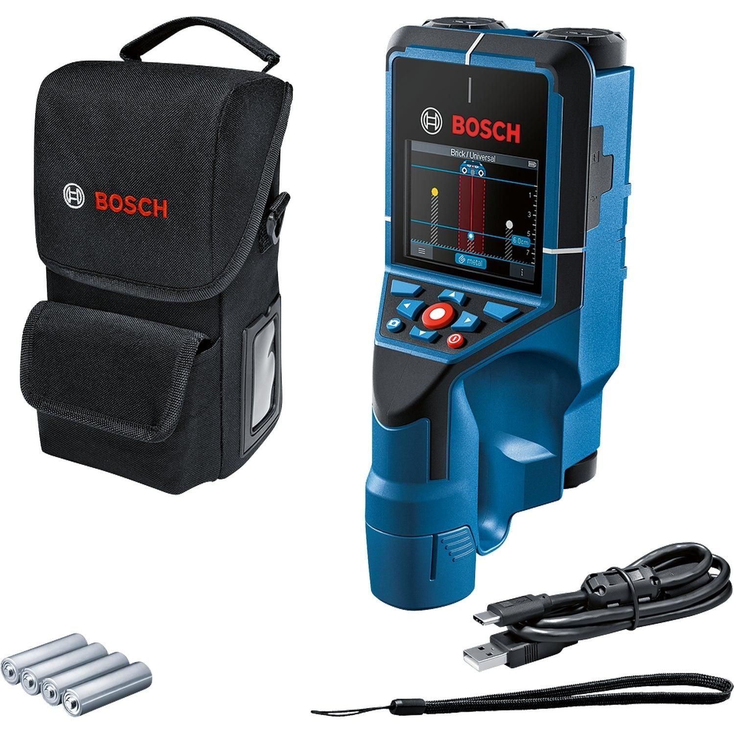 Bosch Professional D-TECT 200 C Accu muurscanner 200mm 12V Basic body met batterijen in beschermtas - 0601081600