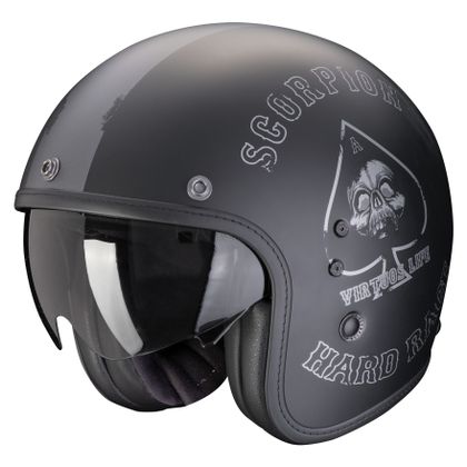 Casque Scorpion Exo BELFAST EVO - SPADE - Noir / Gris