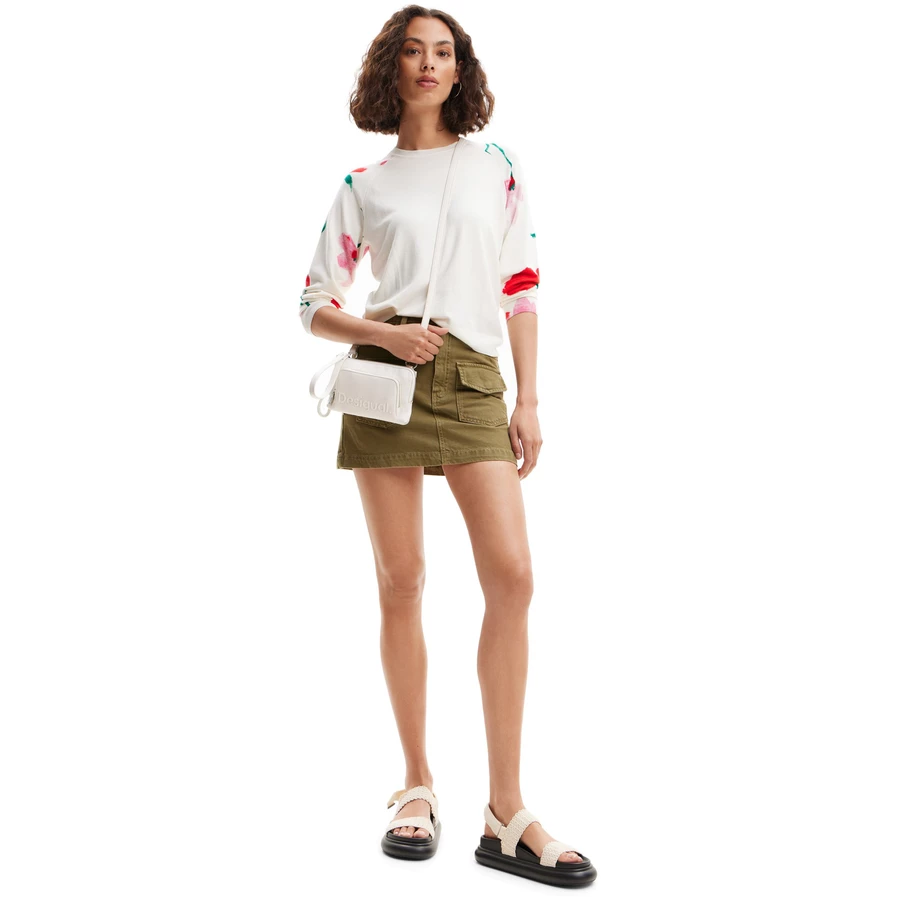 Desigual Half Logo 24 Lisa - Umhängetasche 20 cm white