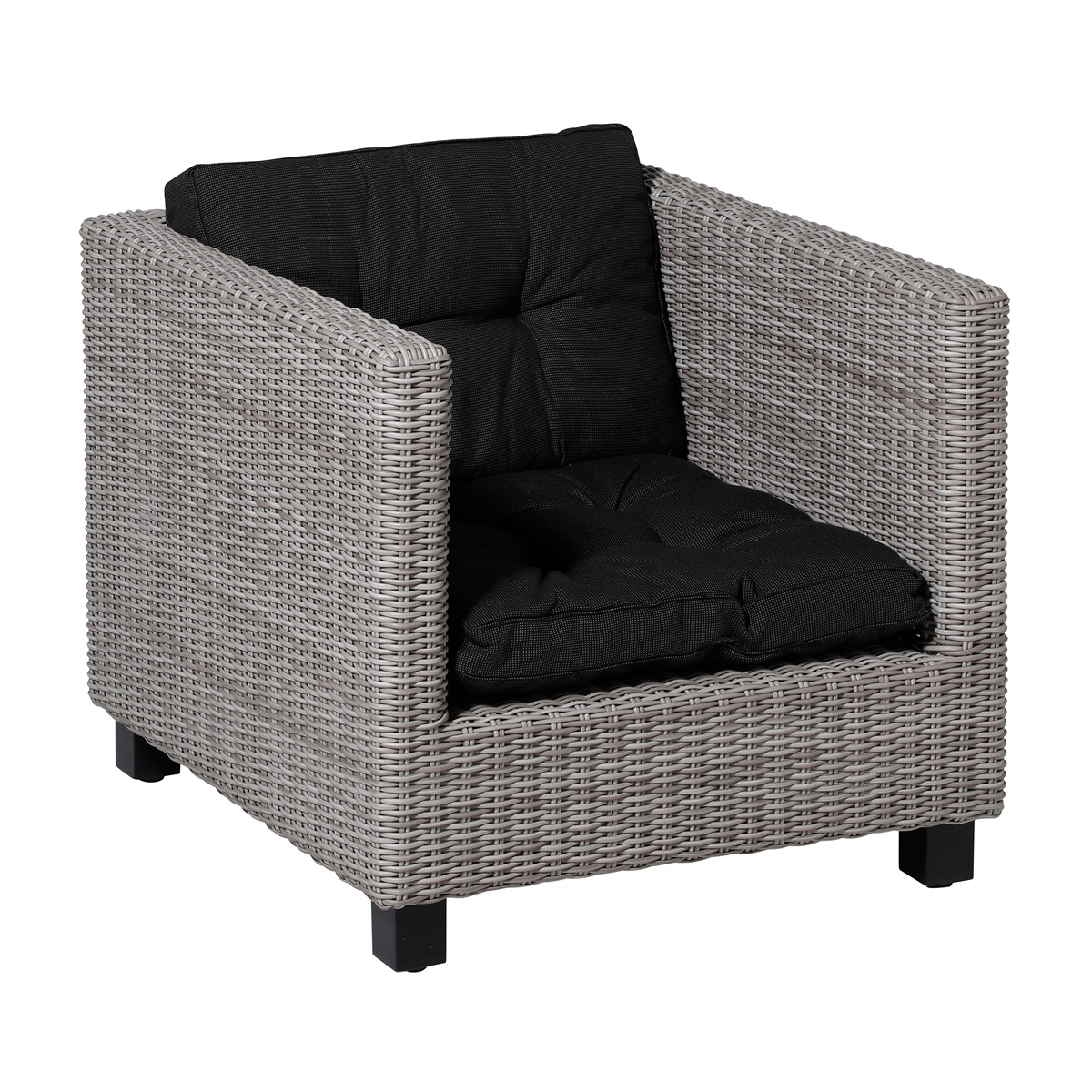 Madison Rib black Zitkussen - Set van 2