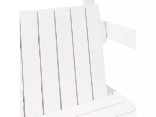 Banc avec toit blanc 117,5x70x176,5 cm bois de pin massif