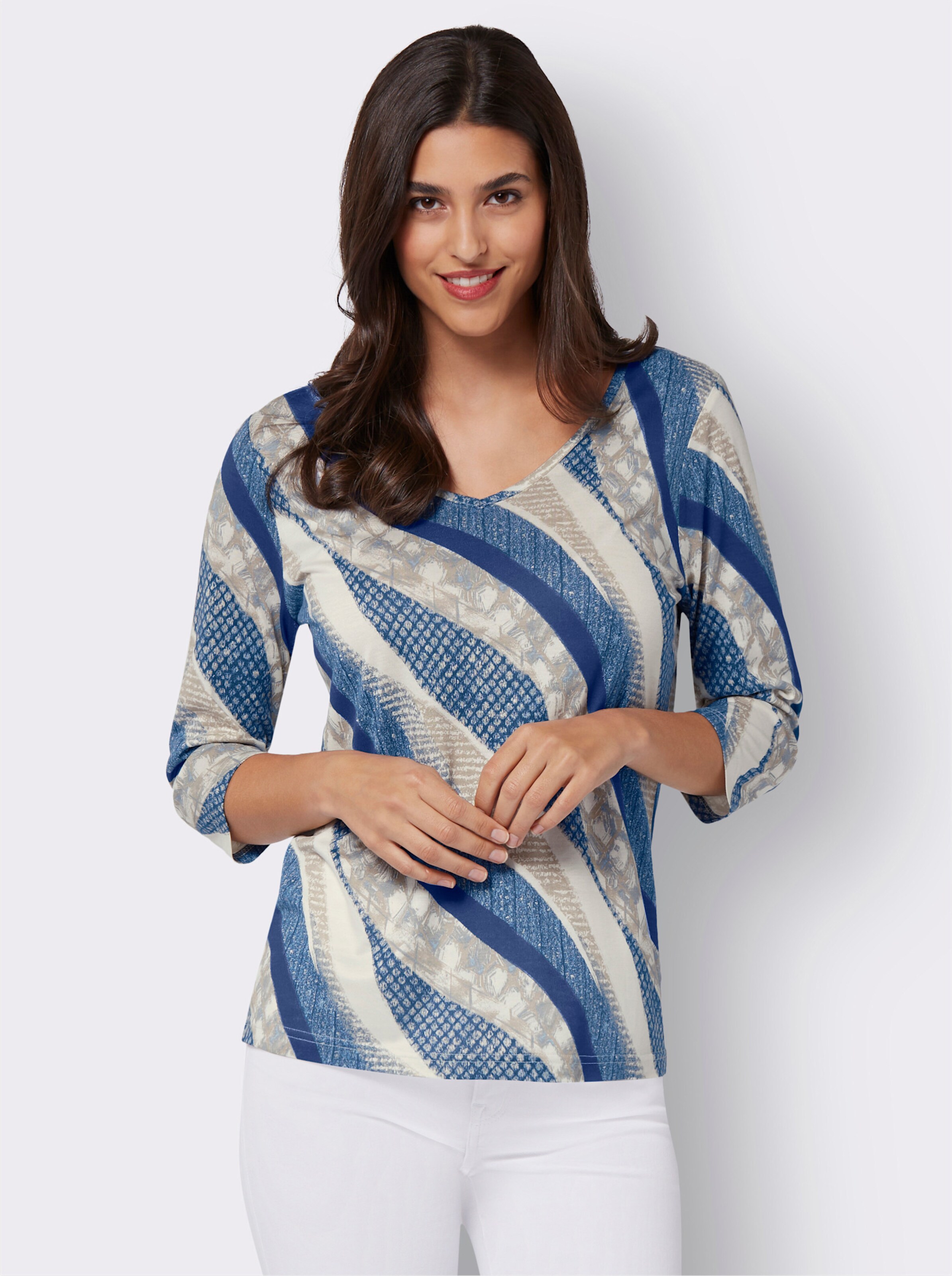 34-Arm-Shirt aus reiner Viskose