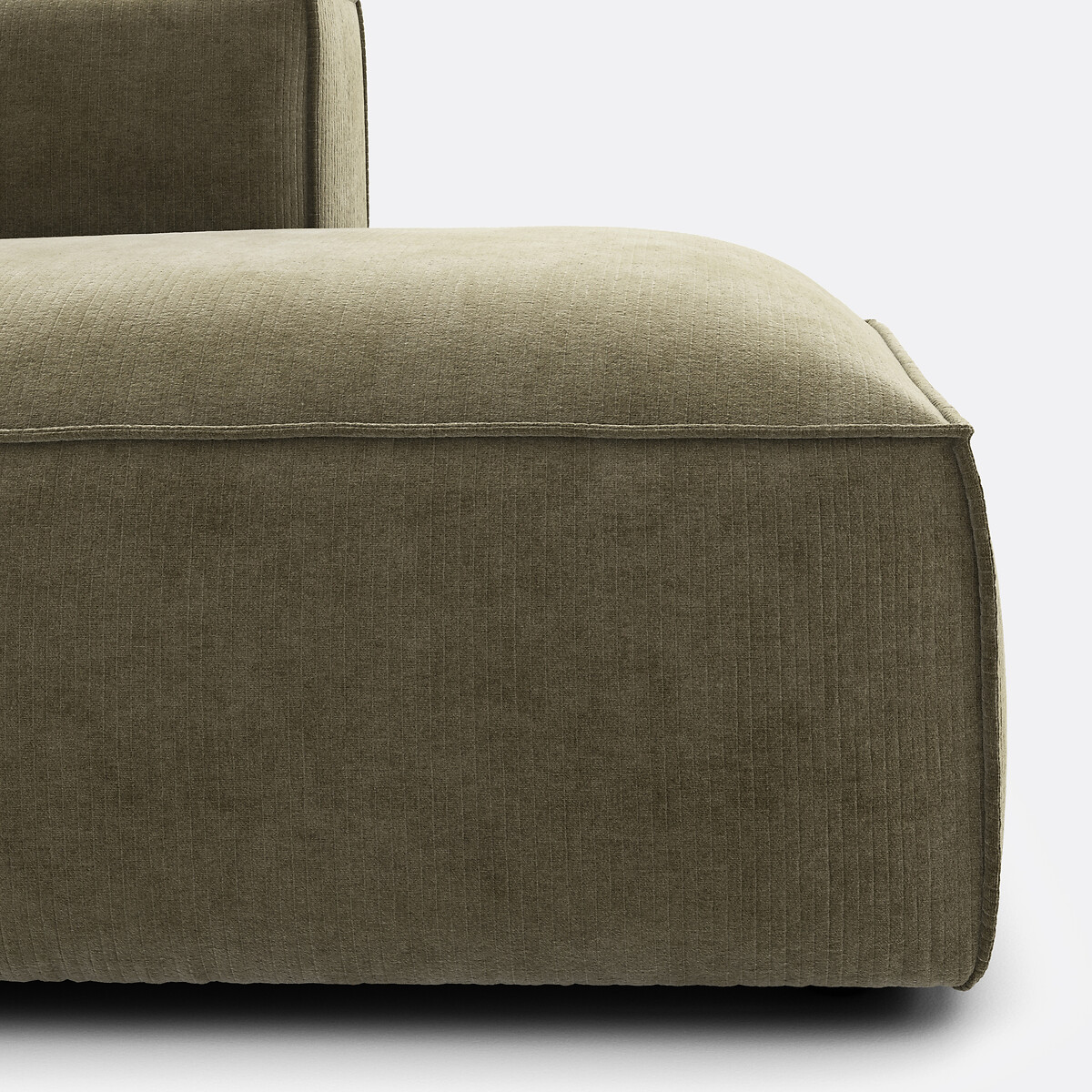 LA REDOUTE INTERIEURS<br>Sofá em veludo de canto esquerdo Vintage Seven