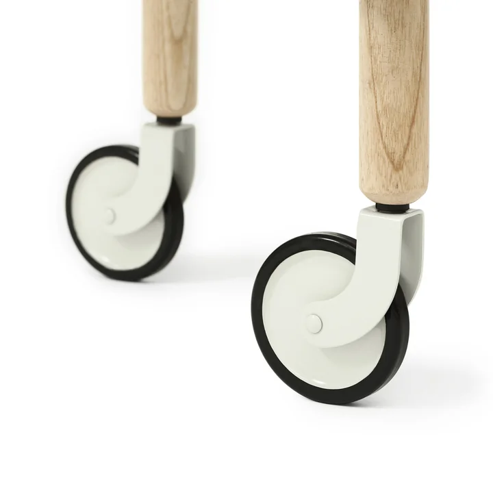 Normann Copenhagen - Block Beistellwagen, Esche / hellgrau