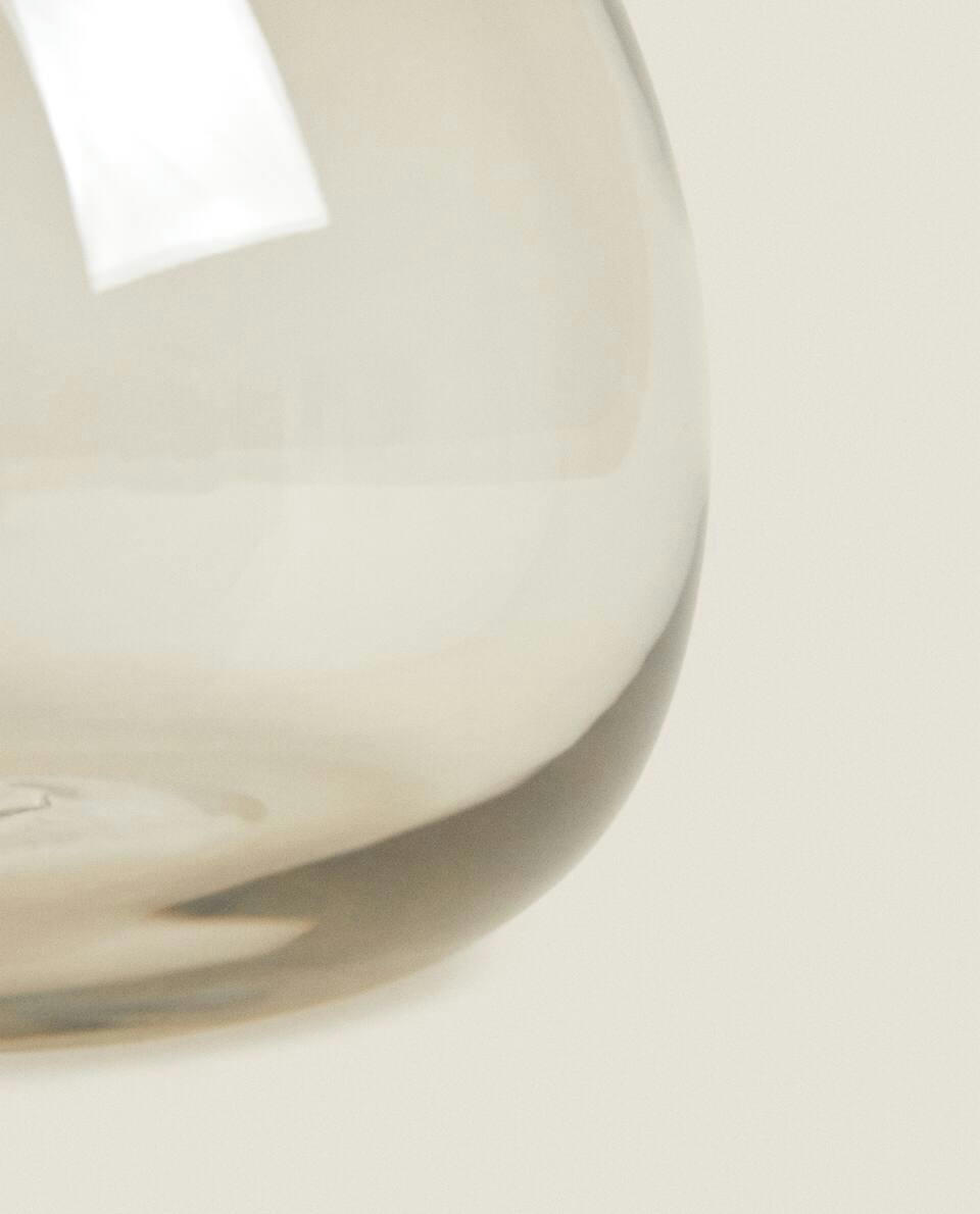 VASO DE VIDRO FUMÊ