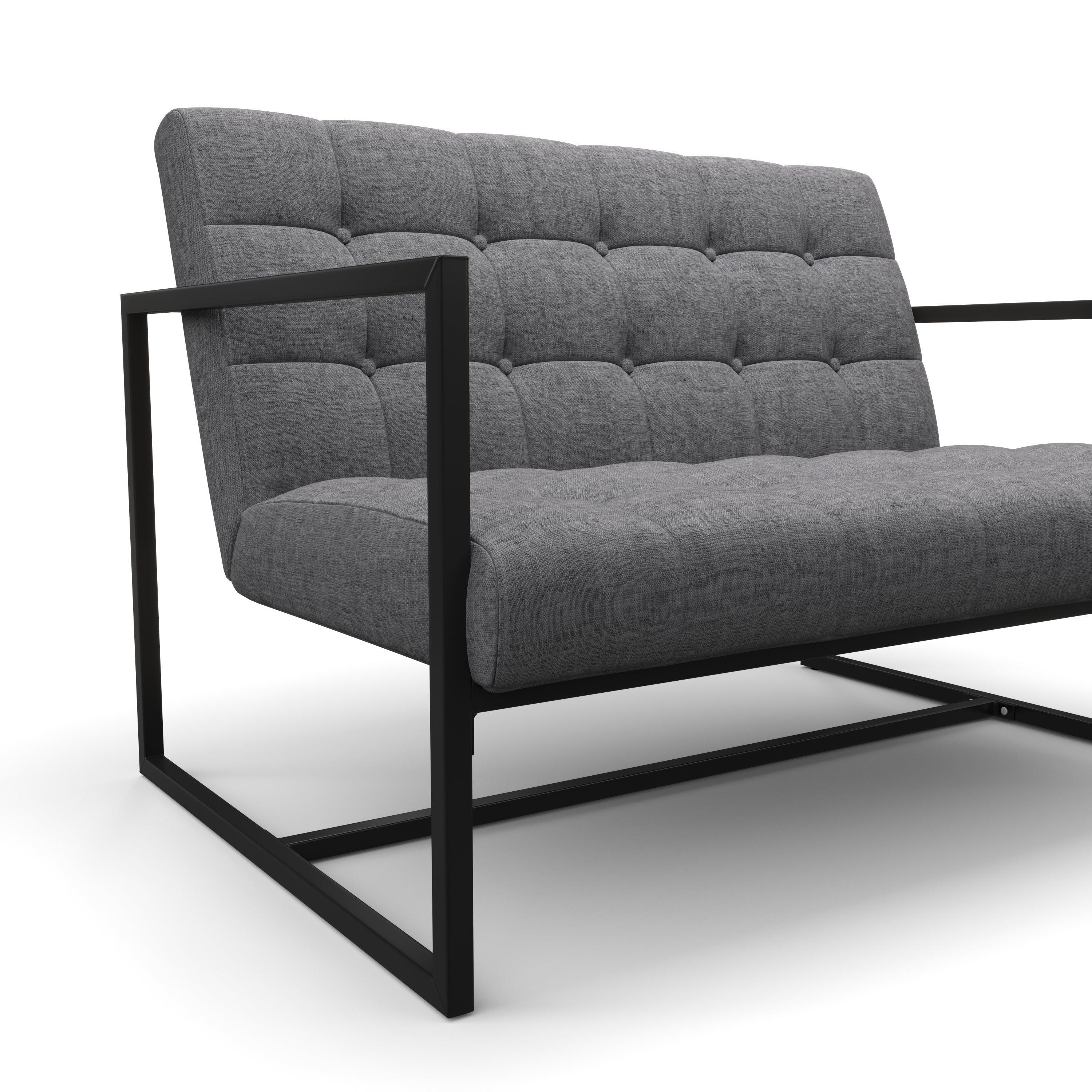 Sofa DEAN 2-Sitzer anthrazit