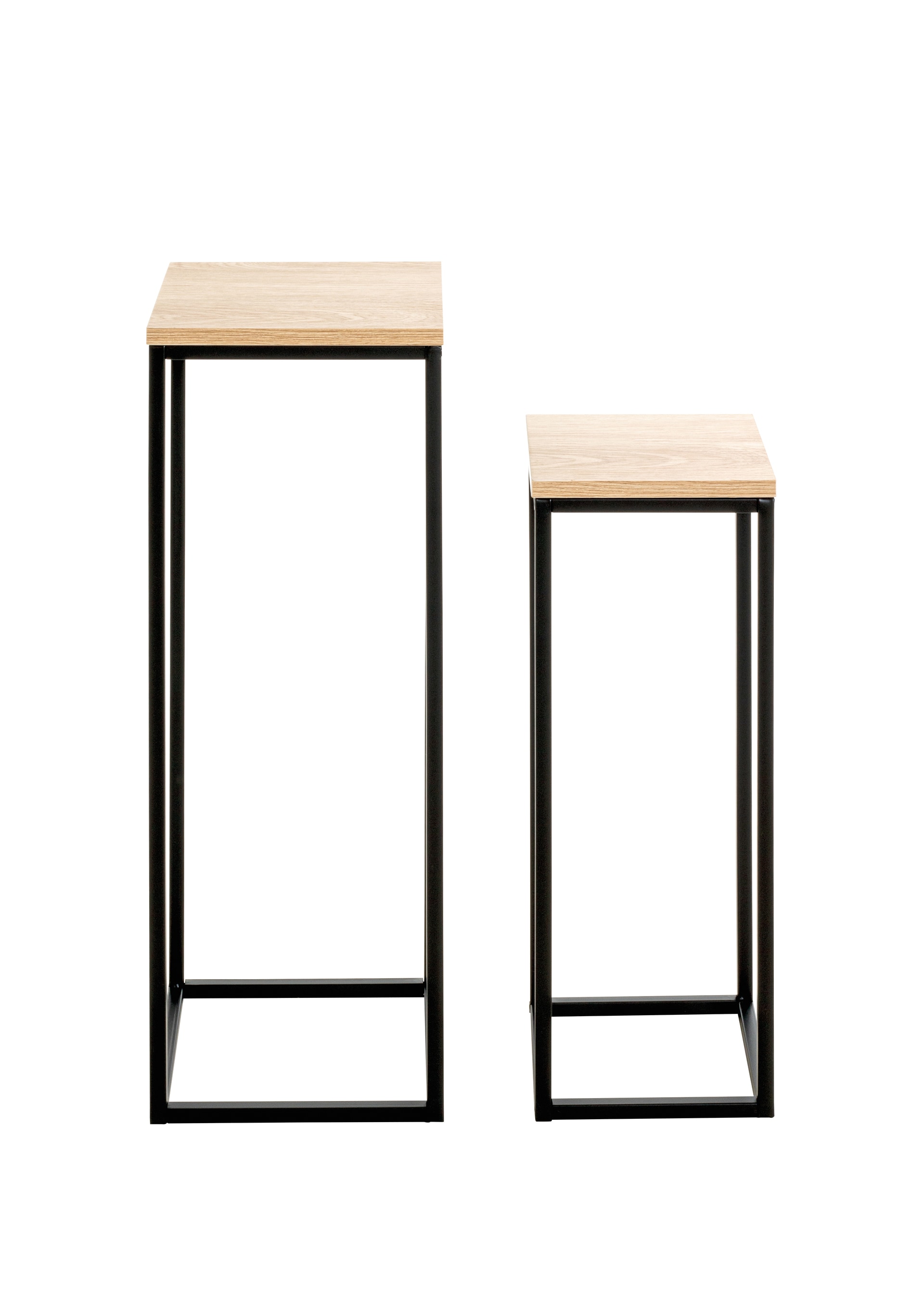 Blumensäulen 2er-Set braun/schwarz