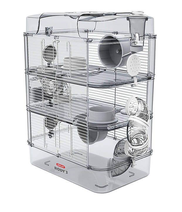 Cage Rody 3 trio Zolux blanc