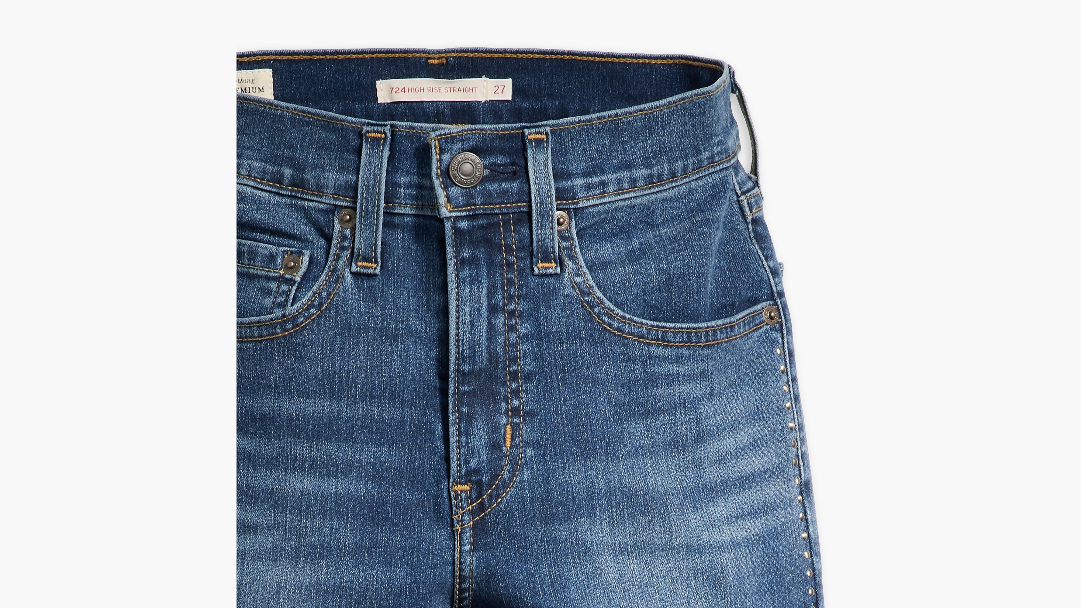 Jean 724™ taille haute droit - Shine On Diamond - Bleu
