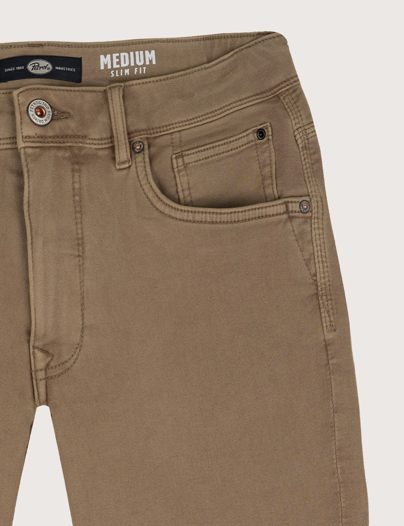 PETROL IND SHORT EN JEAN HOMME JACKSON CAMEL