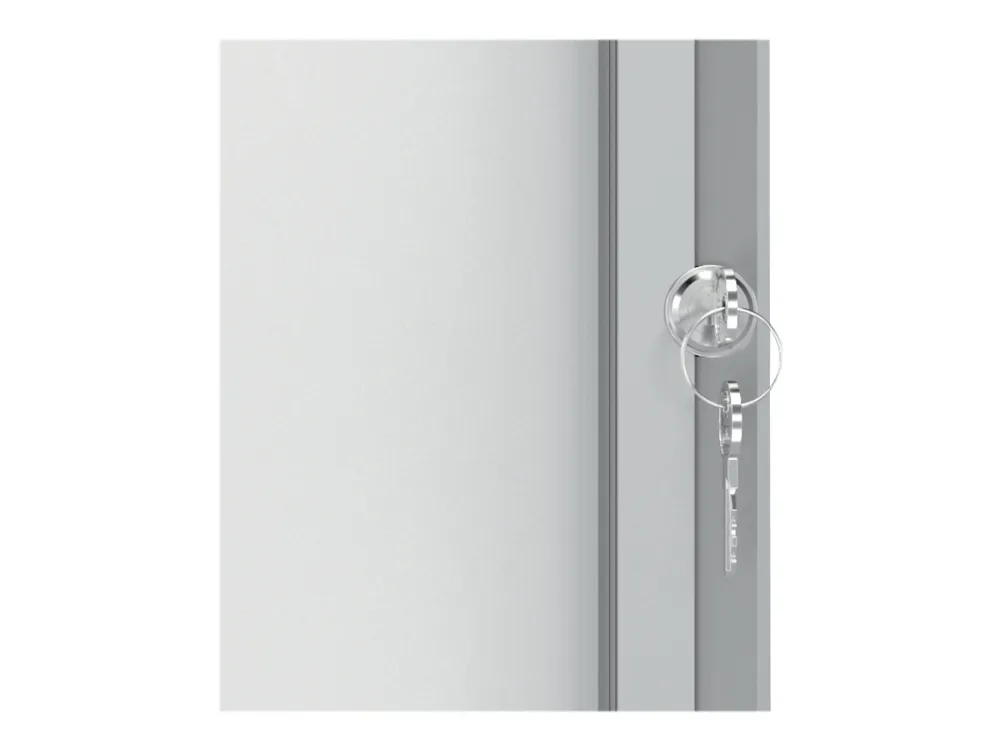 Nobo Premium Plus magnetisk låsbart opslagsskab med hængslet låge 8xA4 Hvid