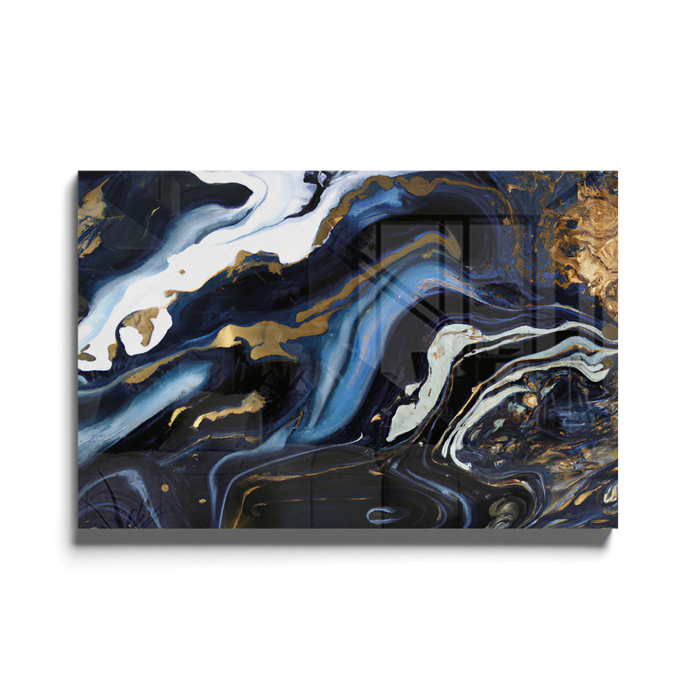 Walljar acrylglas schilderij - Blue Lagoon Acrylglas schilderij - 70 x 100 cm