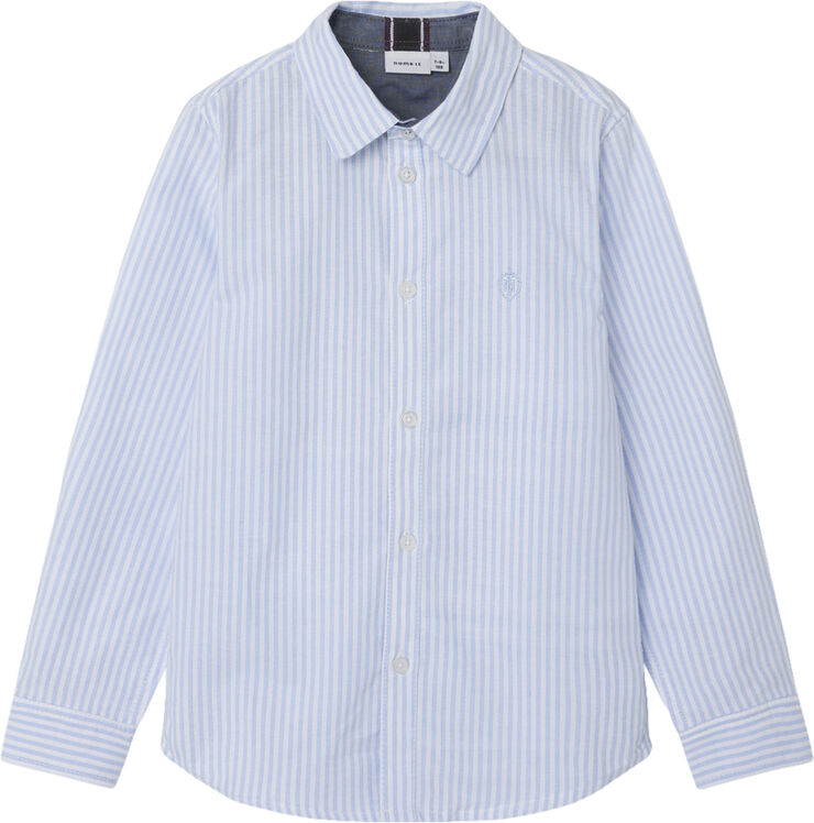 Name It NKMNEWSA LS SHIRT NOOS Campanula/bright white