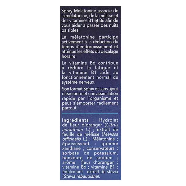 SID Nutrition Santé Tônico Melatonina Spray 20ml