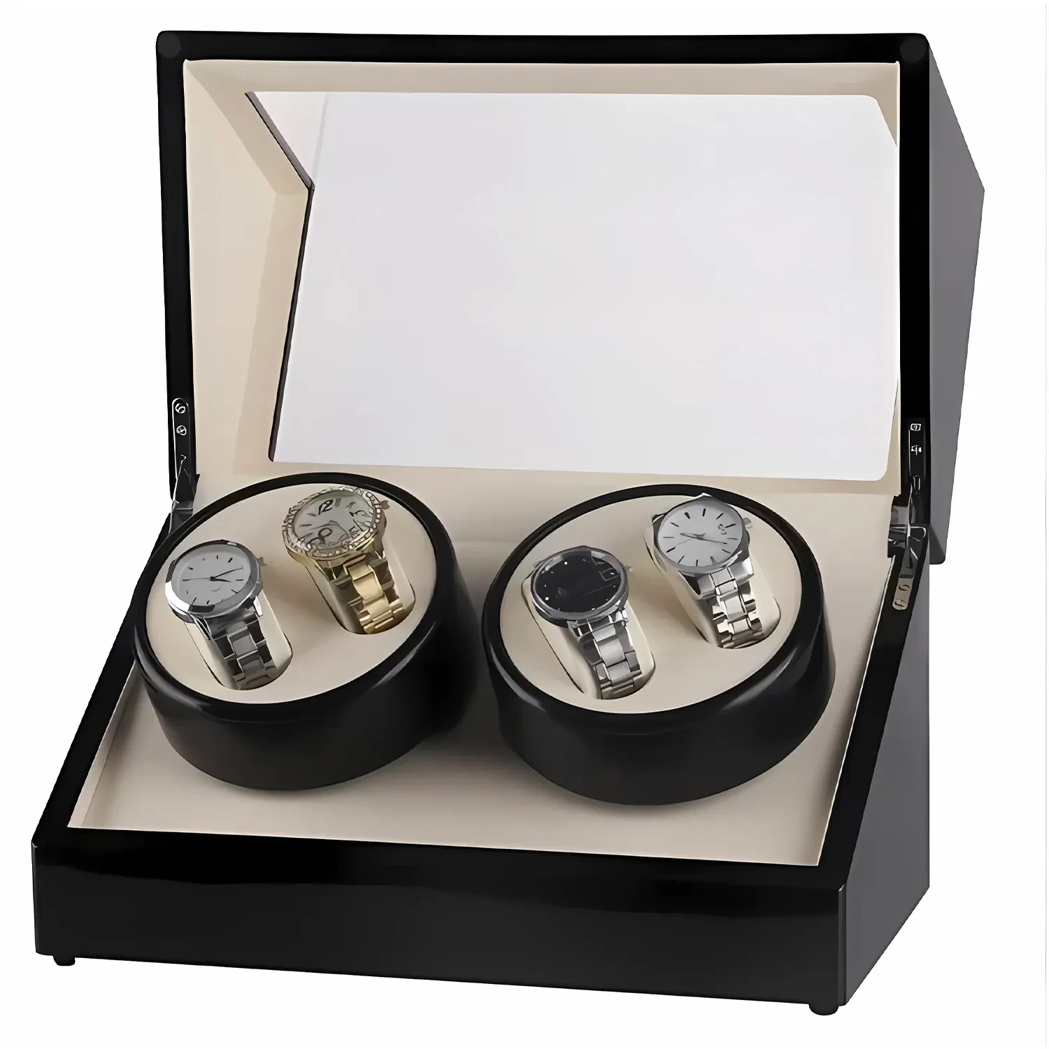 Mulhouse Watch Winder 4 ure Sort Træ 02BB