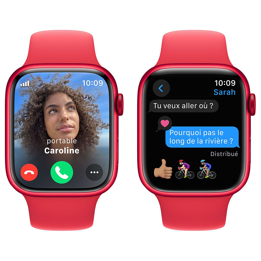 Apple Watch Series 9 GPS + Cellular - Aluminium (PRODUCT)RED - Bracelet Sport Band - 41 mm - Taille M/L