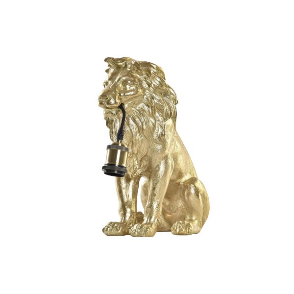 Lampe de bureau doré lion 220 v 50 w (31,5 x 18 x 35,5 cm)