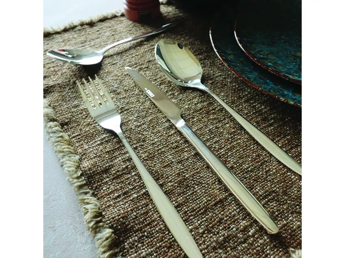 Ogo Living - Lot 6 Fourchettes De Table Athena 21cm En Acier Inoxydable