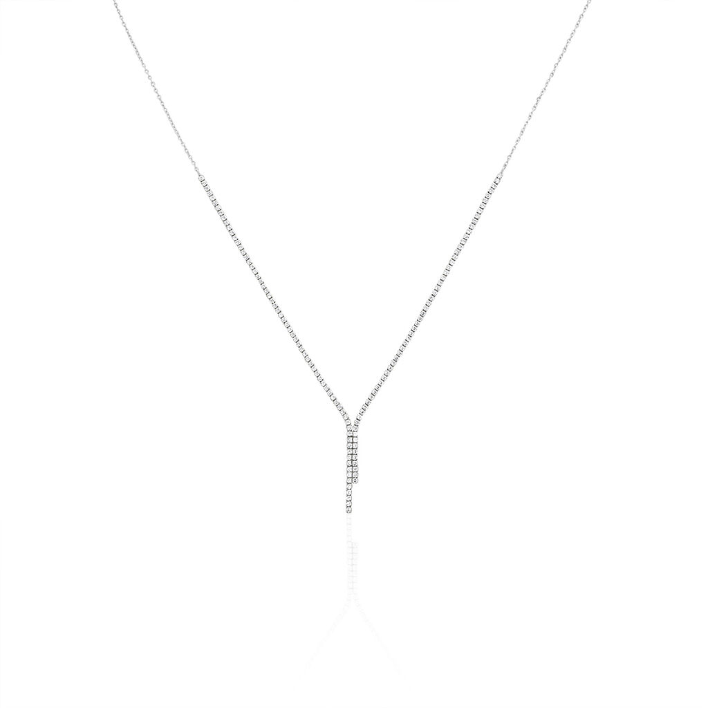 Collier Anthia Argent Blanc Oxyde De Zirconium